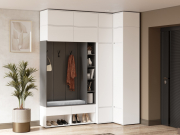 Прихожая Прага ЛДСП Белый (Handis) - Мебель | Мебельный | Интернет магазин мебели | Екатеринбург