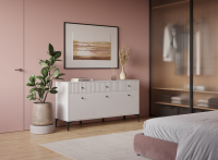 Комод MOON (Мун) КМ-2.1 Белый на 1300 - Мебель | Мебельный | Интернет магазин мебели | Екатеринбург