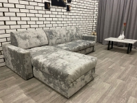 Диван Аккордеон 1480 с большой оттоманкой и подлокотником на НПБ - Мебель | Мебельный | Интернет магазин мебели | Екатеринбург