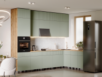 Кухня Оливия 3,0х1,8/1080 Компоновка №2 на 3000*1800 - Мебель | Мебельный | Интернет магазин мебели | Екатеринбург