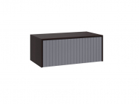 Прихожая Прага МДФ Графит Антресоль №4 на 800 - Мебель | Мебельный | Интернет магазин мебели | Екатеринбург