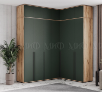 Шкаф угловой Норд Изумрудный антресолью - Мебель | Мебельный | Интернет магазин мебели | Екатеринбург