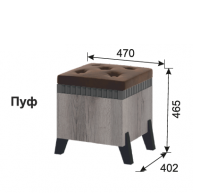 Спальня Ольга 3 Пуфик - Мебель | Мебельный | Интернет магазин мебели | Екатеринбург