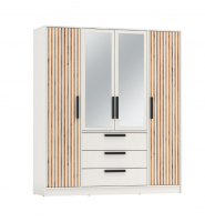 Спальня Вегас Белый Шкаф 4х дверный 83.07 - Мебель | Мебельный | Интернет магазин мебели | Екатеринбург